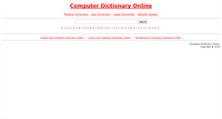 Desktop Screenshot of computer-dictionary-online.org